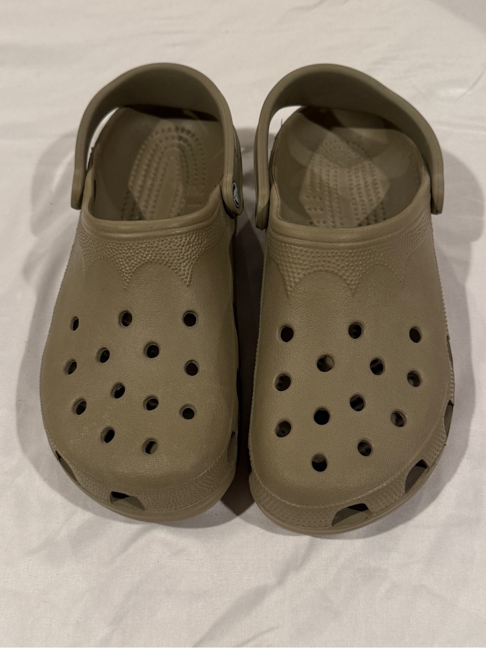 Unisex Classic CROCS sz XL Olive Back to School Nurses Lounging Theme Parks